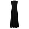 Fashion Deep V Neck Solid Color Sleeveless Long Dress Comfortable Breathable High Recognition Elegant Slimming Flattering Fit