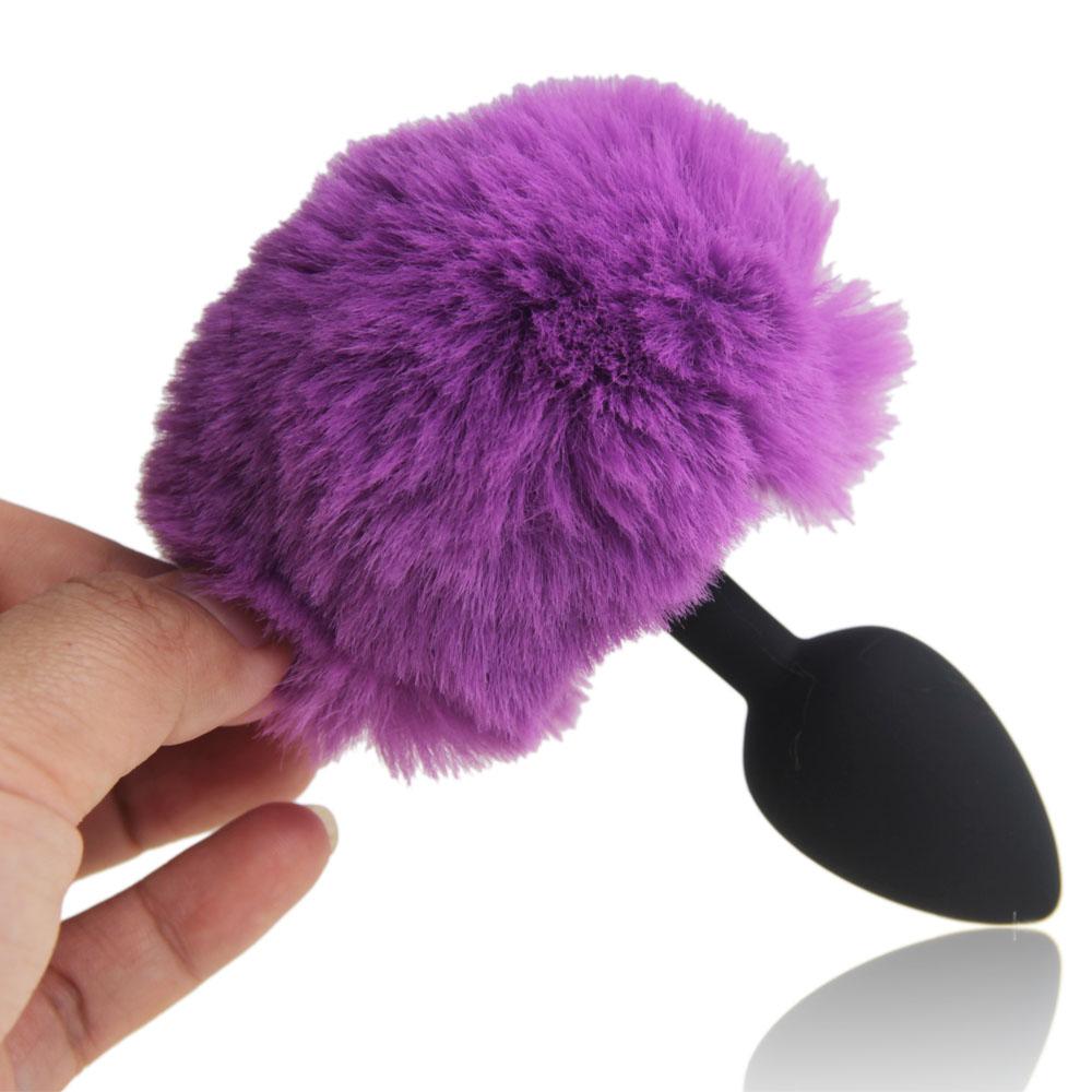 Farben Silikon Flauschiger Hasenschwanz Buttplug Anfänger Sexspielzeug Tatsächlich Erkunde Arsch Doggy Play Frauen stimulieren Cosplay-Spiele
