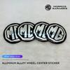 4Pcs 56mm Car Badge Wheel Hub Center Cover Stickers For MG 4 5 6 7 Cyberster f ES5 ONE MG5 Scorpio ZS HS MARVEL-R Hector EZS MG3