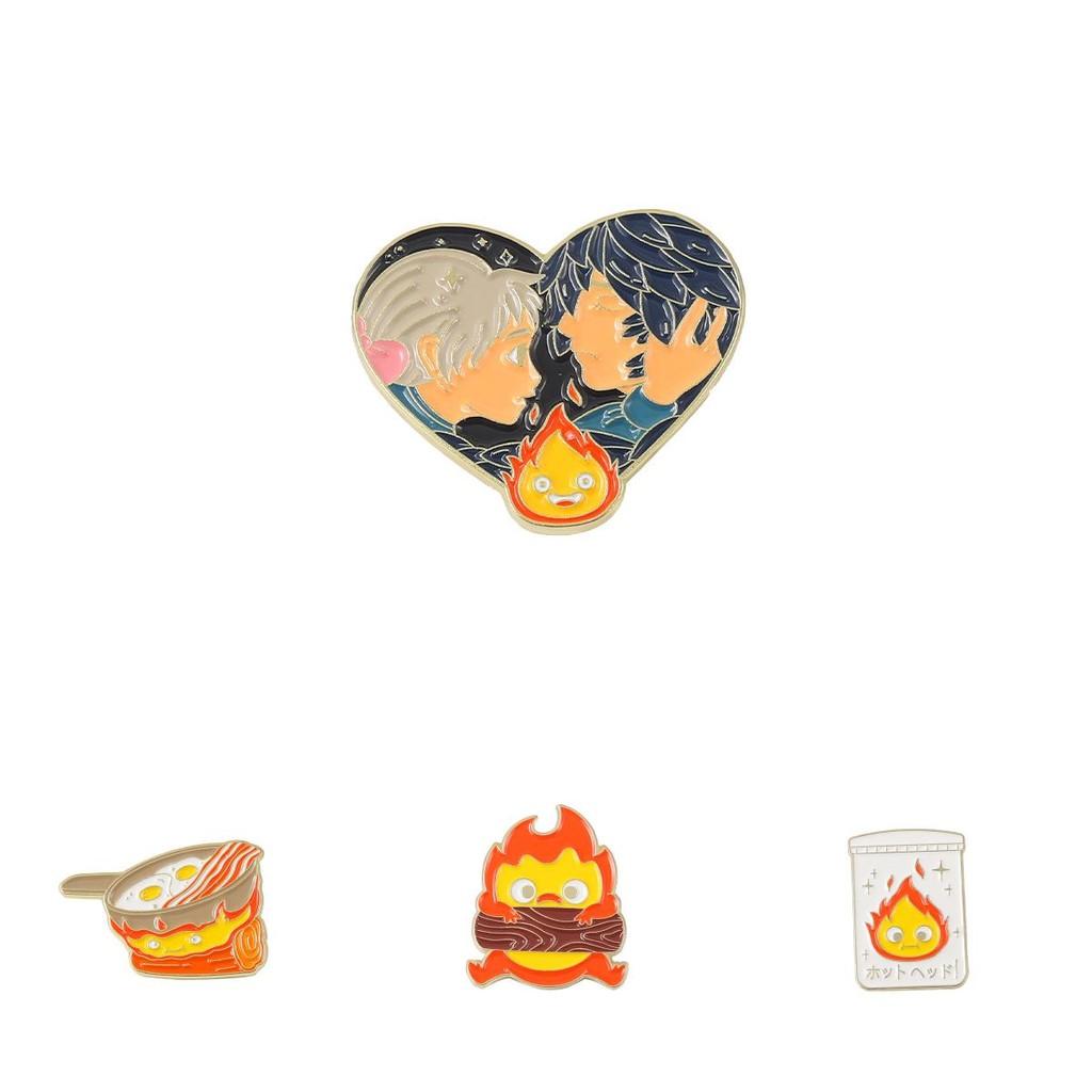Anime Movie Themed Metal Brooch Pin For Collectors Stylish Accessory For Students