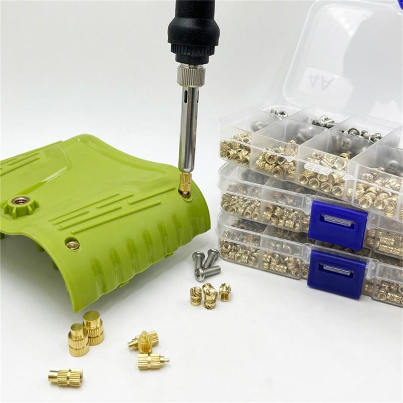 Strong Heat Activated Fasteners with Not Coating Threaded Inserts set for Circuitry Maintenance & DIY Projects