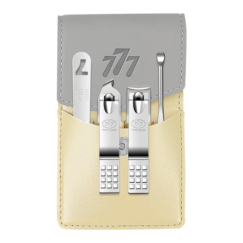 THREE SEVEN 4-piece Stainless Steel Nail Clipper Set