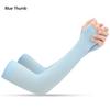 Ice Silk Sleeve Sunscreen Cuff Arm Sleeves Uv Sun Sunburn Protect Anti-Slip Summer UPF50 Men Women Gloves Outdoor Arm Cover