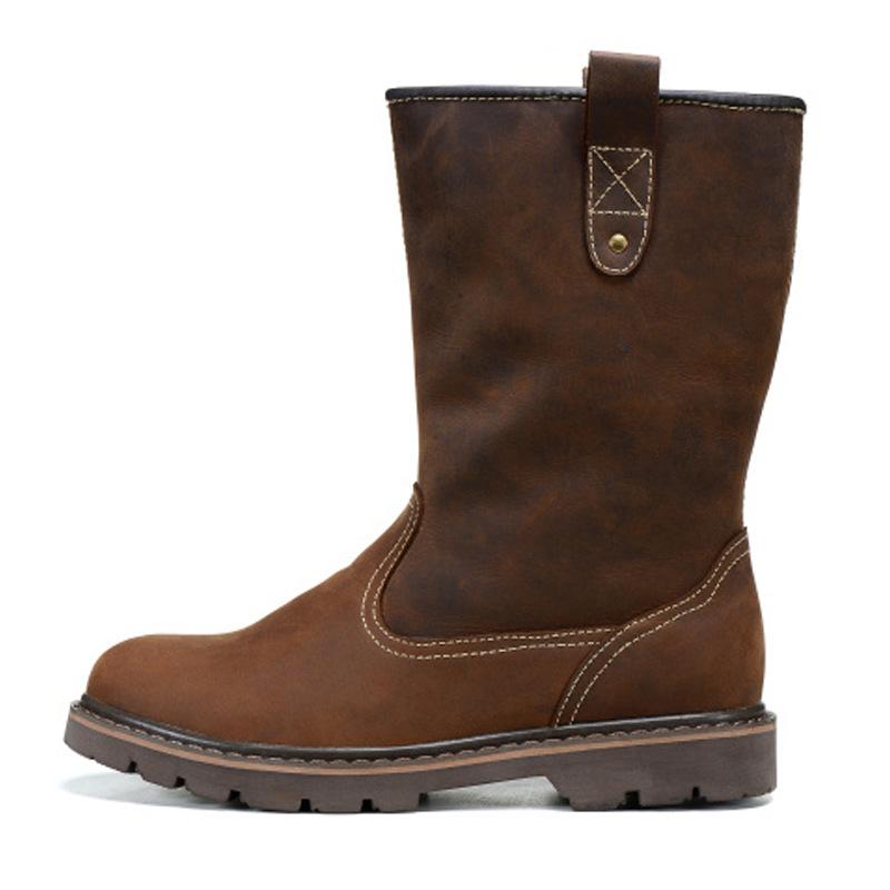 

Кожаные мужские сапоги Высокие сапоги Ботинки Martin из коровьей кожи Мужские уличные монгольские сапоги Сапоги для верховой езды Ковбойские сапоги Дышащие рыцарские сапоги 43