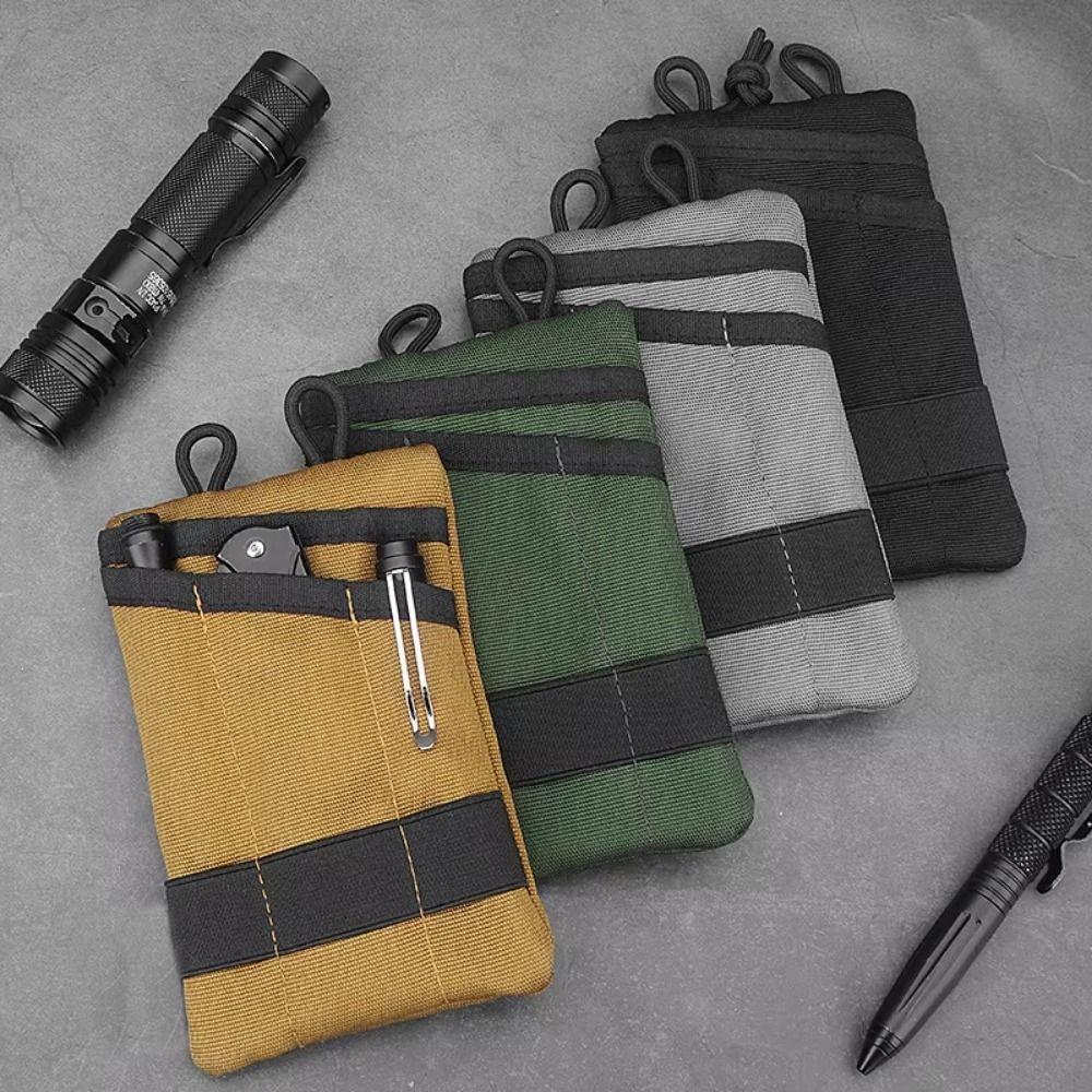 EDC Tool Kit Compact Mini EDC Tool Bag Lightweight Durable Card Key Pouch Shoulder Straps Waterproof Belt Waist Pack Travel