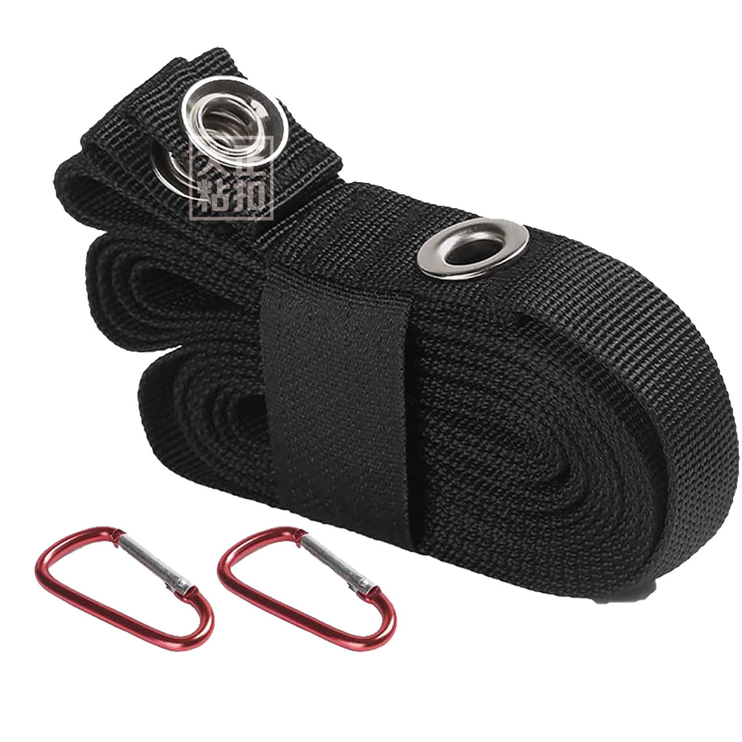 Outdoor Tent Awning Extension Strap & Multi-Functional Windproof Clothesline for Camping 315*2 cm чёрный