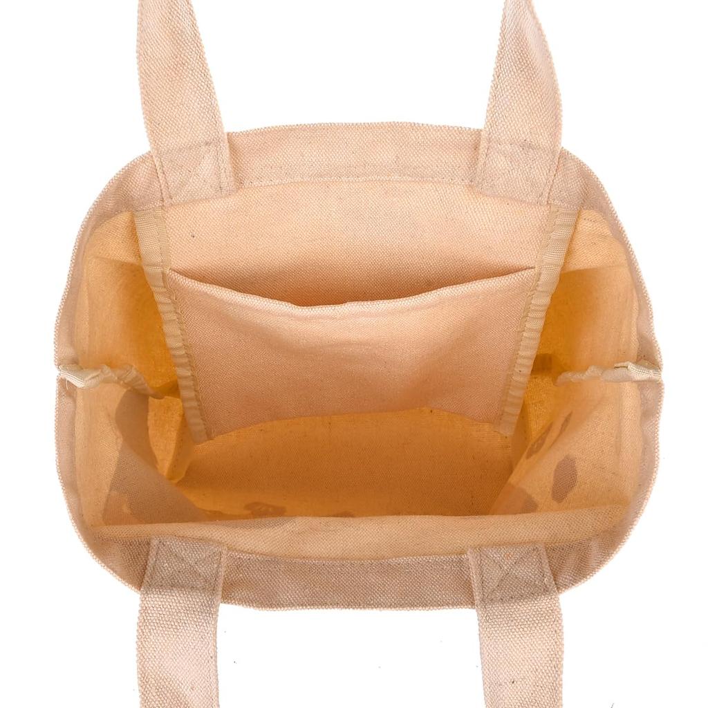 Canvas Petit Tote Japanese Cat Daruma and Nekozawa IV [Kusuguru Japan] Bag, Pattern,