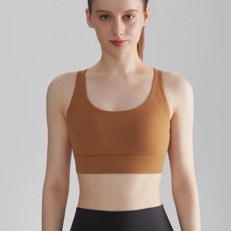 Женский спортивный бюстгальтер высокой прочности LAHN Ударопрочная фиксированная чашка для бега фитнеса и йоги XL 1939₽