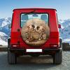 1pc Vintage Scottish Highland Cow Spare Tire Cover - Foldable Fit For 14-17 Inch Tires, Suitable For Car, SUVs, Trucks | Adorabl