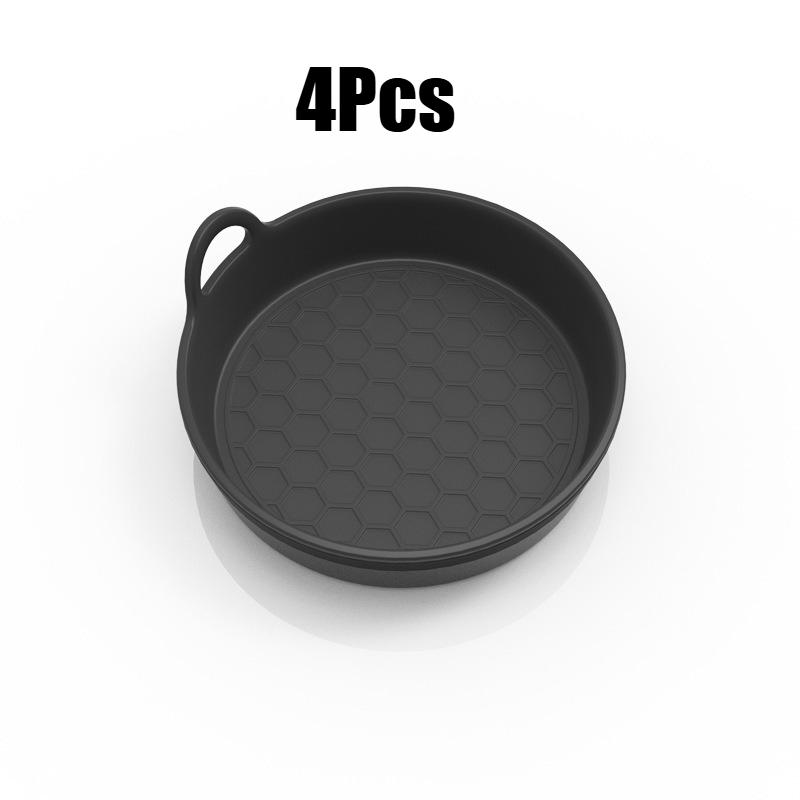 1/2/4Pcs Soft Silicone Car Cup Coaster Anti-Slip Cup Holder Waterproof Non-Slip Sift-Proof Spill Saucer Car Interior Accessories