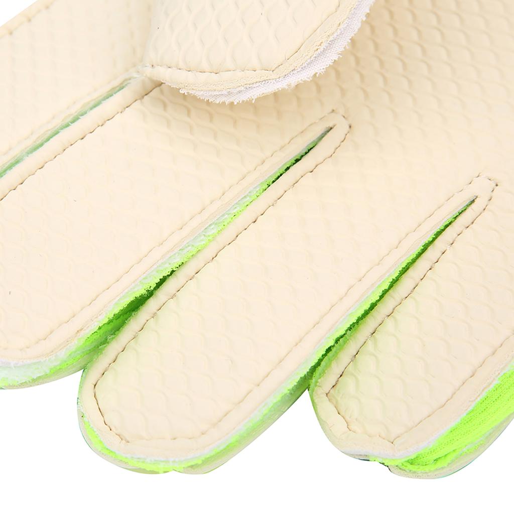 PU Green Teenager Adults Thicken Professional Football Soccer Goalkeeper Goalie Gloves Fingers ProtectorGreen #7