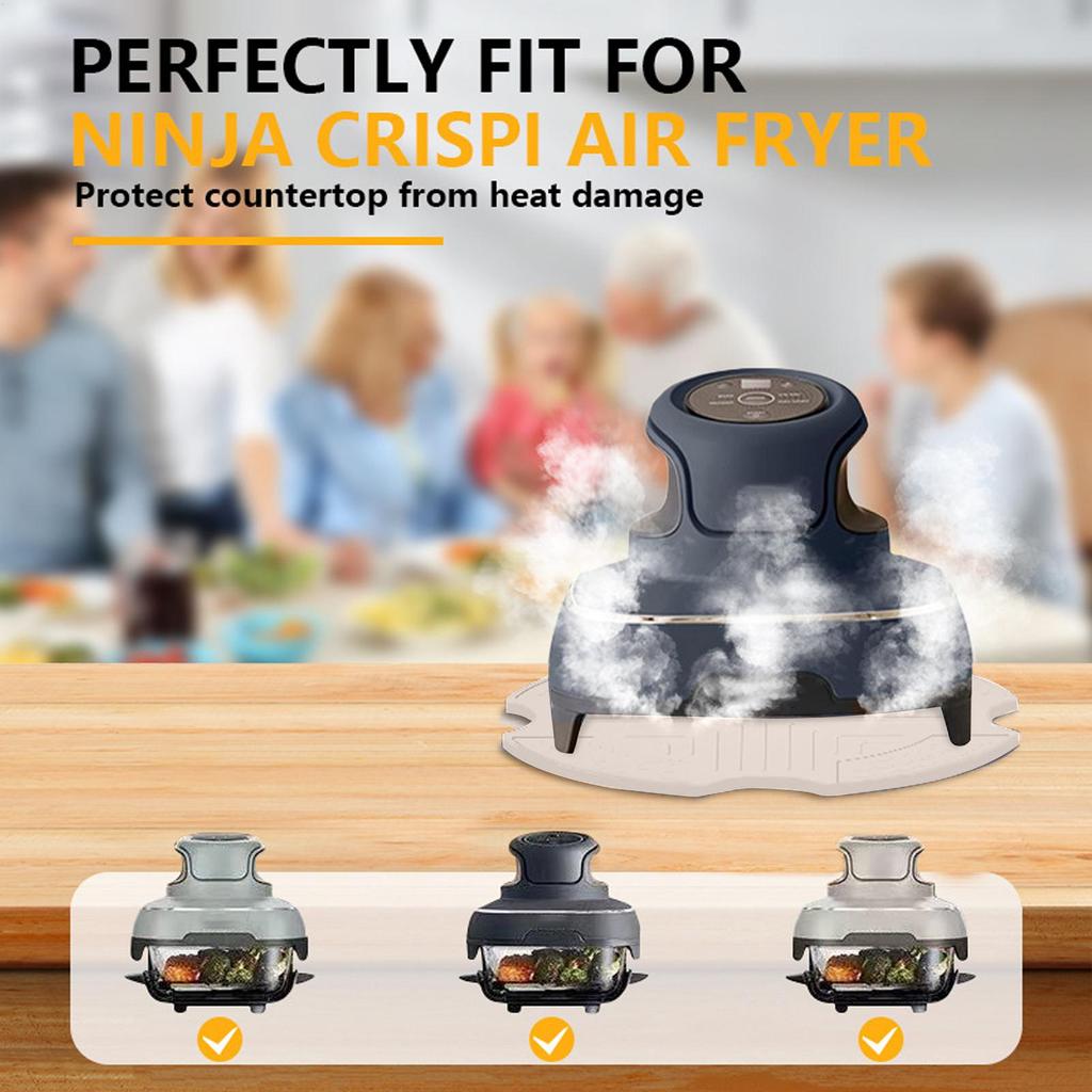 Silicone Heat Resistant Mat Air Fryer Countertop Protector Non-Slip Kitchen Accessories for Desktop Home Oven Baking cooking