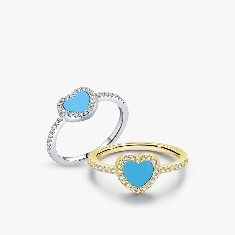 Tancise Classic 925 Sterling Silver Zirkónový prsteň Dámske šperky Svadobný darček na párty
