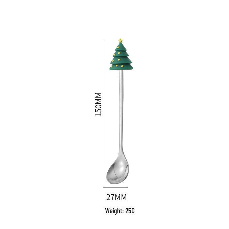 Vánoční dárek Kreslená sada lžíce a vidličky - Nerezové nádobí s kreativním designem panenky