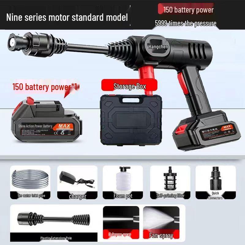 Rechargeable Cordless High-Pressure Car Washer with Powerful Lithium Battery