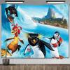 Chicken Joe Flag Surfs Up Funny Meme Tapestry Macrame Aesthetic Room Decoration Anime Game Posters Art Tapestries For Home