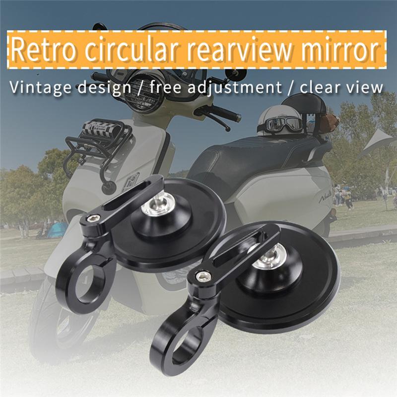 Ac29-CNC Handlebar Mirror Universal Motorcycle Rearview Mirror Sub-Mirror Modified Reversing Mirror Reflector Handlebar Mirror