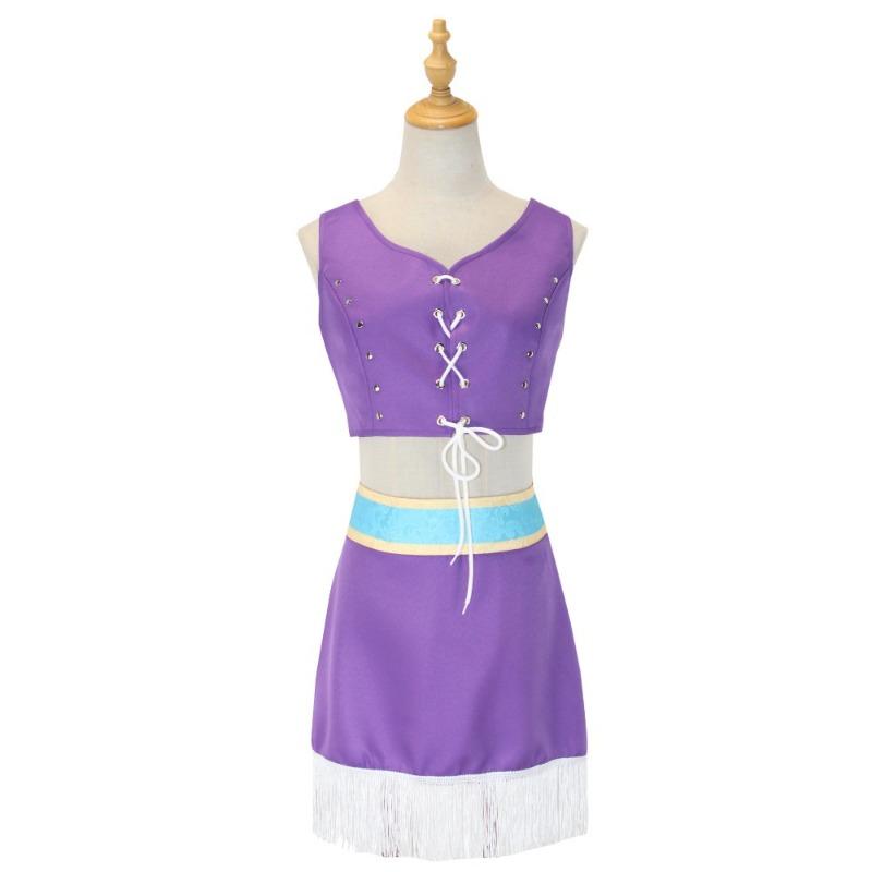 ONE PIECE Robin Cosplay Kostüm, Jacke mit Pelzkragen One Piece Nicole Robin Cosplay Kostüm Komplettset