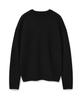 WACKY WILLY Typographic Pullover Sweater Black