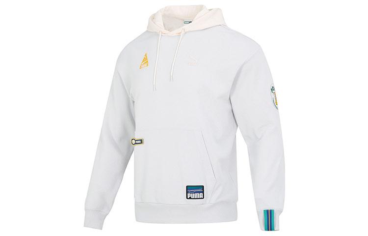 PUMA Sweatshirts Men s Gray Hooded Moderate Regular 677377-72 S