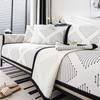 Ice Silk Sofa Cushion Summer Cool Cushion  New Antislip Simplicity Couch Cushion Geometric Stripes Sofa Cover Backrest Towel