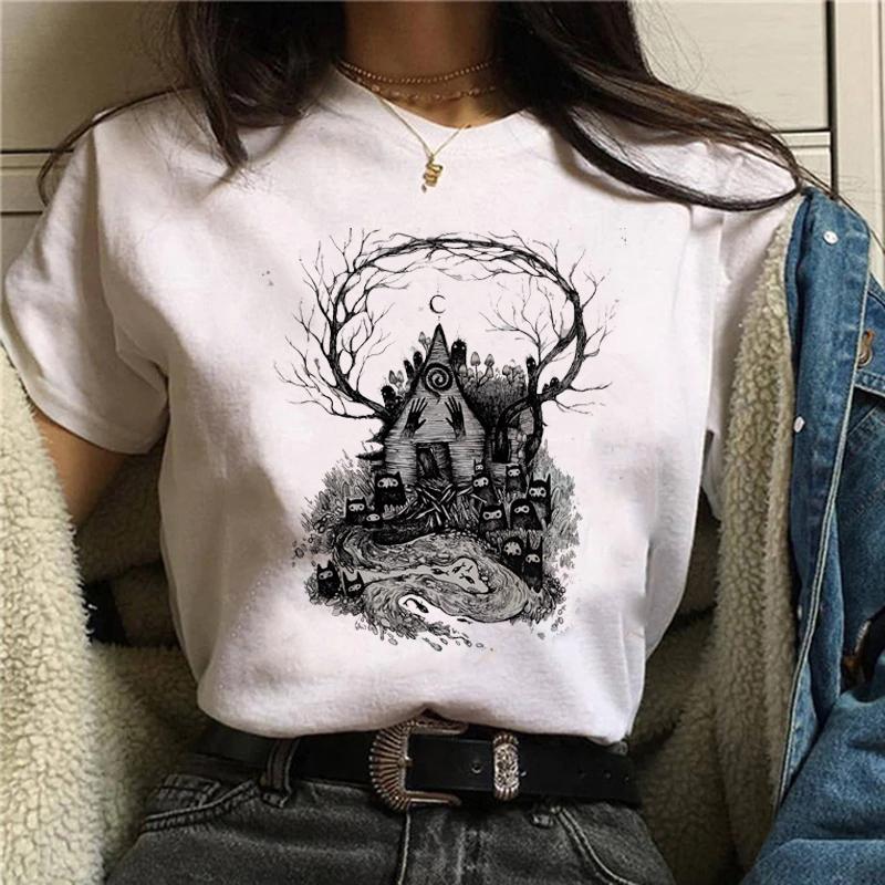 

Ретро Harajuku 2023 Женская одежда Женская футболка Футболка с рисунком Женский топ Забавная футболка с героями мультфильмов с коротким рукавом с мультяшным принтом L