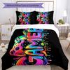 3pcs Game Controller Bedding Set Duvet Cover Closure Includes 1 Duvet Cover & 2 Pillowcases, Soft and Comfortable for All Seasons.