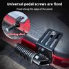 1Pair Electric Vehicle Front Foot Pedal Plate Leg Support Pad Folding Anti-Slip Metal Footboard Ebike Accessories