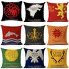 Game Of Thrones Themed Cotton Linen Pillow Cover For Winter Decor Sofa Home Car