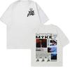 Rapper Myke Towers Graphic Printed T-shirts for Men Harajuku Hip Hop Oversized T Shirt Unisex Summer Cotton Short Sleeve T-shirt