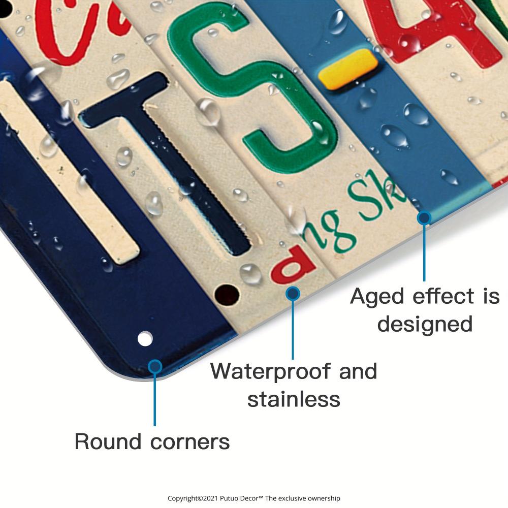 Putuo Decoration 1pc 420 Road Sign Vintage Metal Plaque Hippie Wall Art Decor Stoner Room Bedroom Garage Smoking Study Weed Room