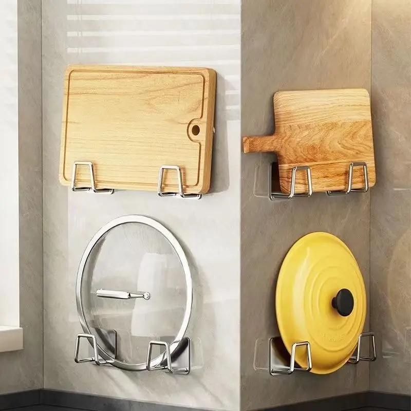 1PC Stainless Steel Sponge Holder Rack for Sink Wall Mount Storage Organizer Keeps Sponge Scrubber Dry with Suction Cup