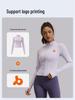 Women's Juyitang Stand-up Collar Yoga Jacket for Running & Cycling - Slimming, Elastic Fitness Top