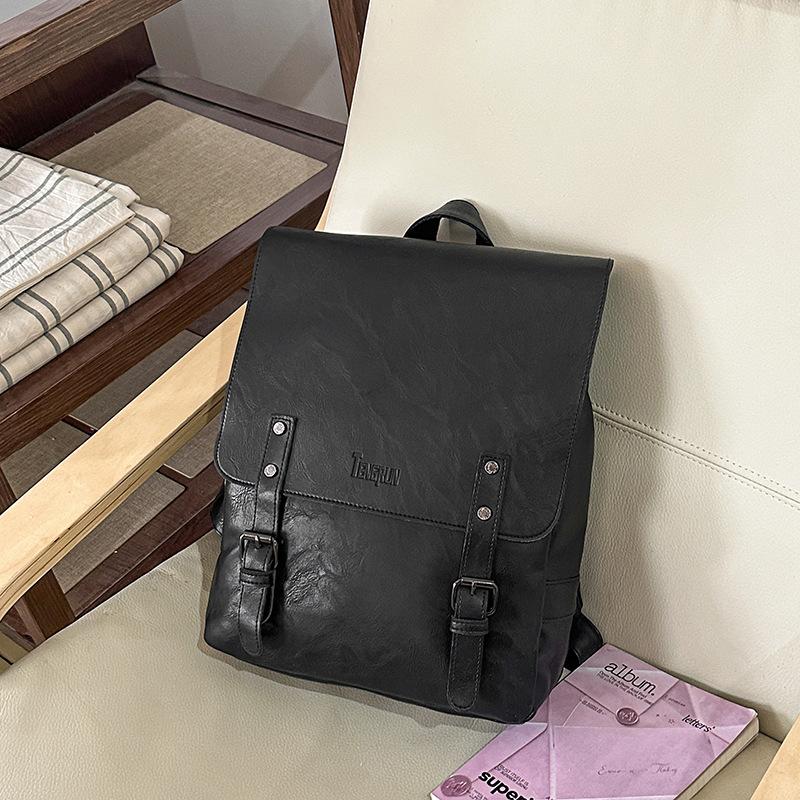 Schoolbag Vintage Brown Tone British College Style Backpack Literary Female College Student Library Self-study Outdoor Sketching Backpack