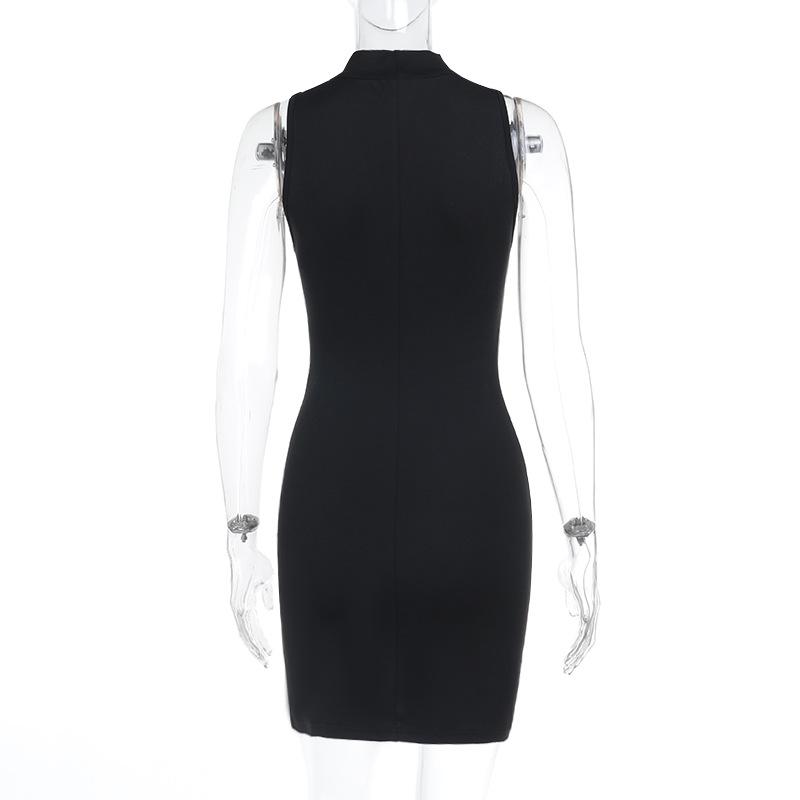 Frühlingskleid für Damen, Prominente, Ethos, sexy, schmale Basis, geteiltes Westekleid
