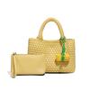 Fashion Woven Handbag Women's New Soft Leather Bag Small Shoulder Messenger Bag Fashion Versatile Hand Carry Small Tote Bag