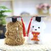 Creative Bag Hanging Decoration Keychain Pendant Holding Card Doctor Bear Small Pendant Bear Doll Plush Toy