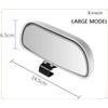 Kwueiit Car Blind Spot Mirror Universal Reverse Auxiliary Mirror, Adjustable Car Auxiliary Universal Wide Angle Mirror (Black)