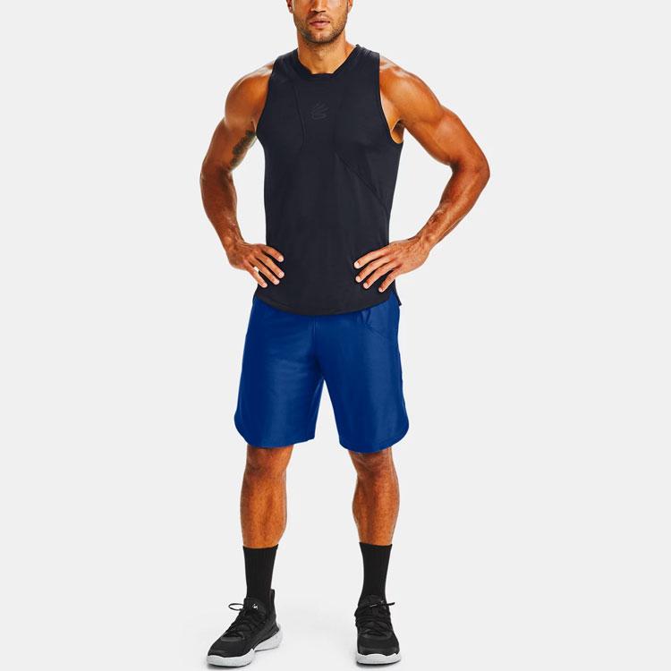 Under Armour Curry Performance Basketball Training Solid Color Quick-Dry Tank Top Men Tops 1357228-001