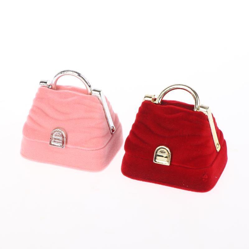 1 Piece Small Jewelry Box Velvet Wedding Ring Box Necklace Display Box Cute Bear Gift Box Container Case For Jewelry Packaging