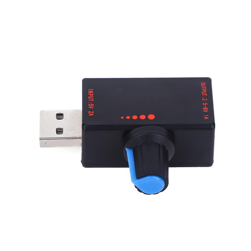 5W Dc5V2A Fan Induction Speed Controller With Switch Usb Protection Type-C Usb Laptop Cell Phone Cooling Fan Controller