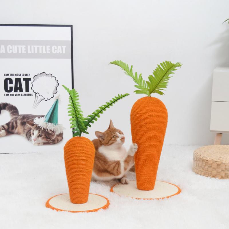 Gulrotformet kjæledyr Kattleke Katt Klatrestativ Katt Gripebrett