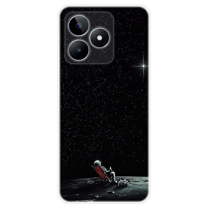 Für Realme C51 Gehäuse TPU Lackierte Rückseite Realme C51 Weiche Silikonhülle