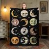 Funny Vintage Moon Face Throw Blanket Weird Moon Phase Meme Celestial Art Unique Humor Gift For All Decor