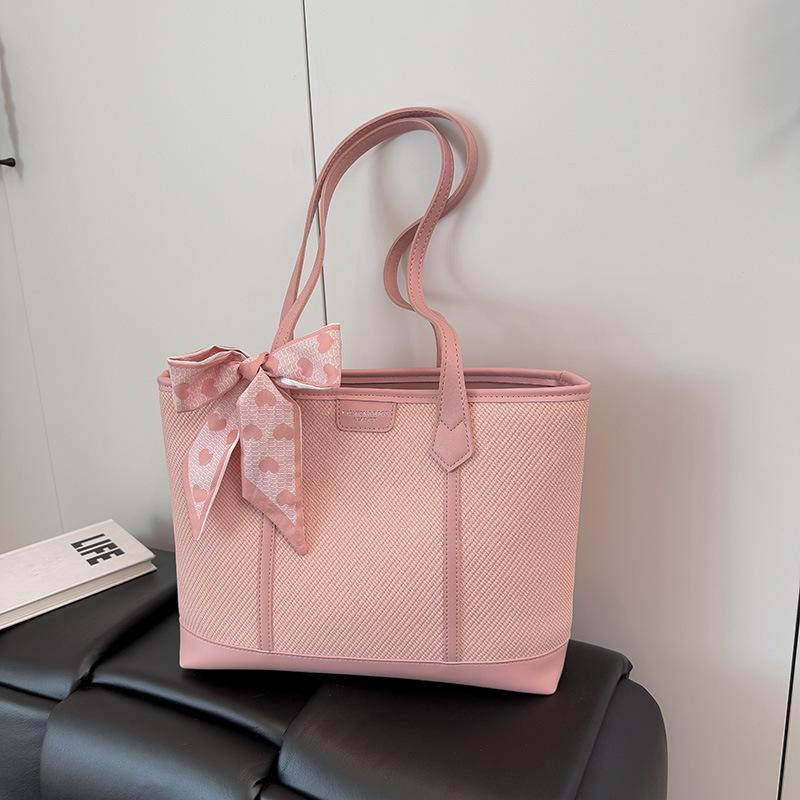 Large-capacity bag women's new high-end college student shoulder bag versatile portable commuter tote bag