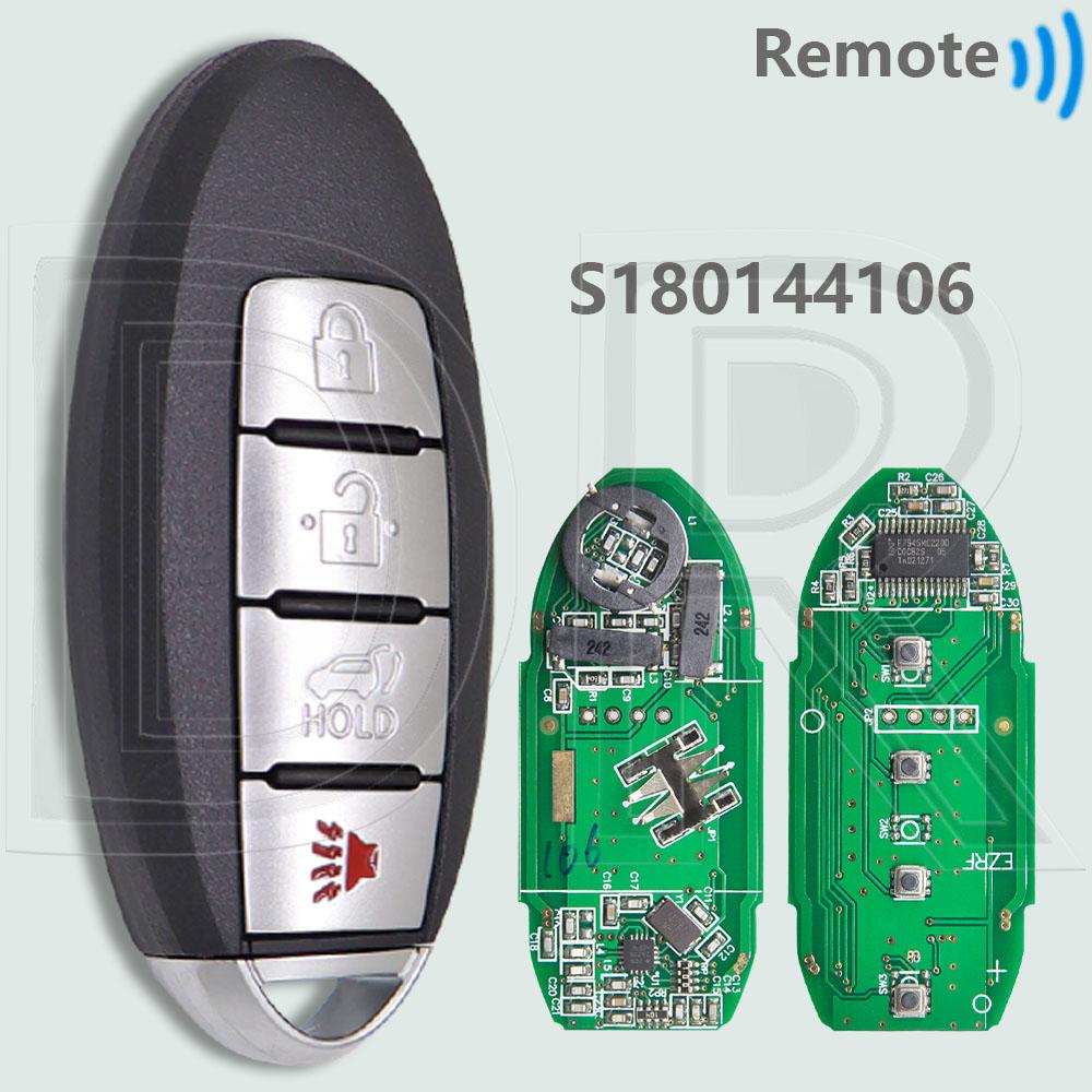 DR KR5S180144106 S180144105 S180144106 4A PCF7953M Chip 433MHz Keyless Go Car Remote Key For Nissan Rogue X-Trail 2014 2015 2016