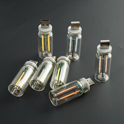 Car Interior Night Light Touch Control USB Car Atmosphere Lamp Mini LED Bulb Night Light for Car Bedroom