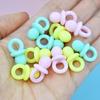 10 DIY mini cute pacifier model resin beads, DIY jewelry crafts, art crafts, cute home decoration, phone case decoration, vase f