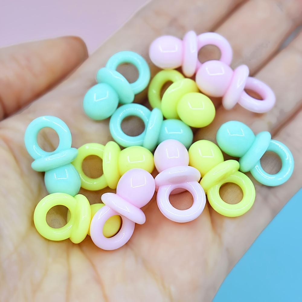 10 DIY mini cute pacifier model resin beads, DIY jewelry crafts, art crafts, cute home decoration, phone case decoration, vase f