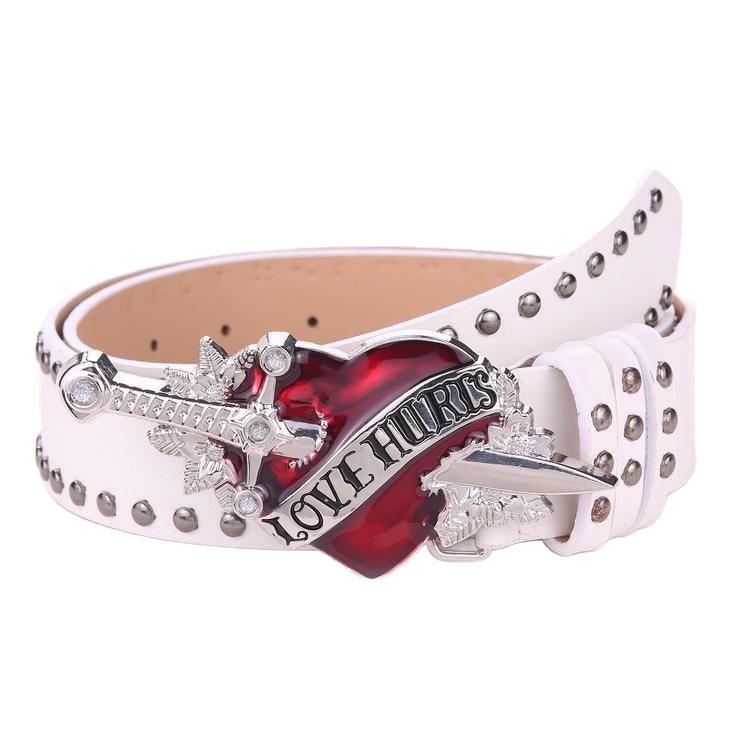 Women's Y2K Spicy Girl Leather Belt: European & American Street Style Fashion Accessory for Jeans.